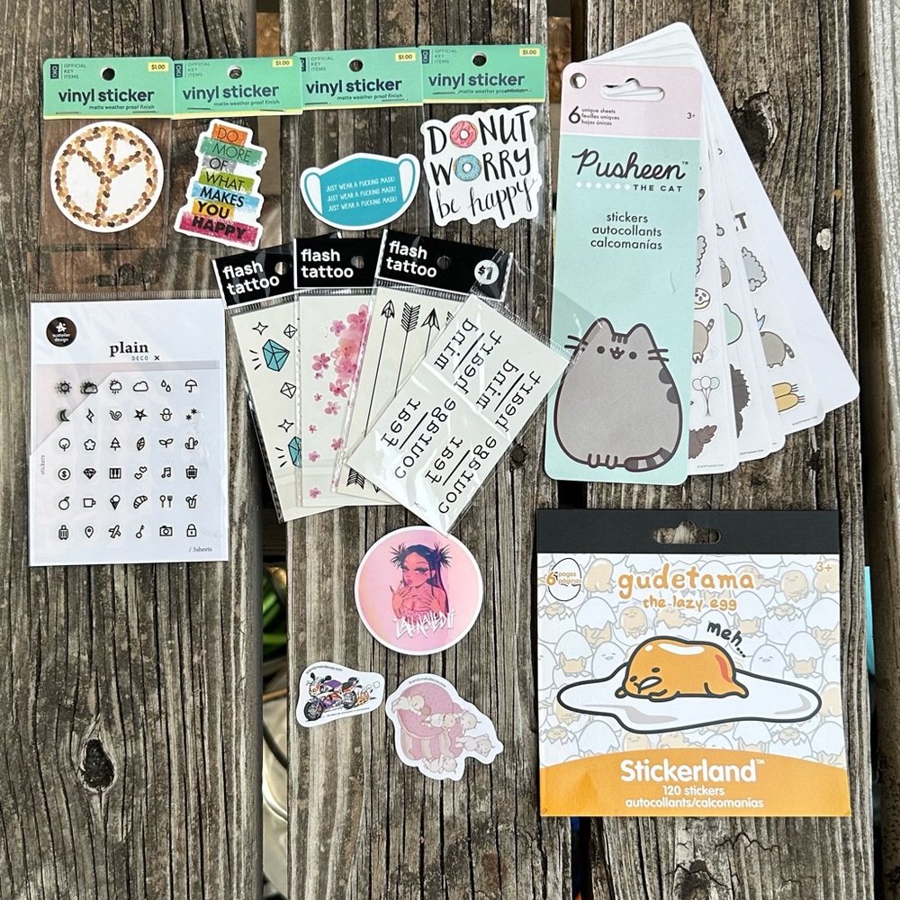 NEW Planner Stickers & Temporary Tattoos Bundle